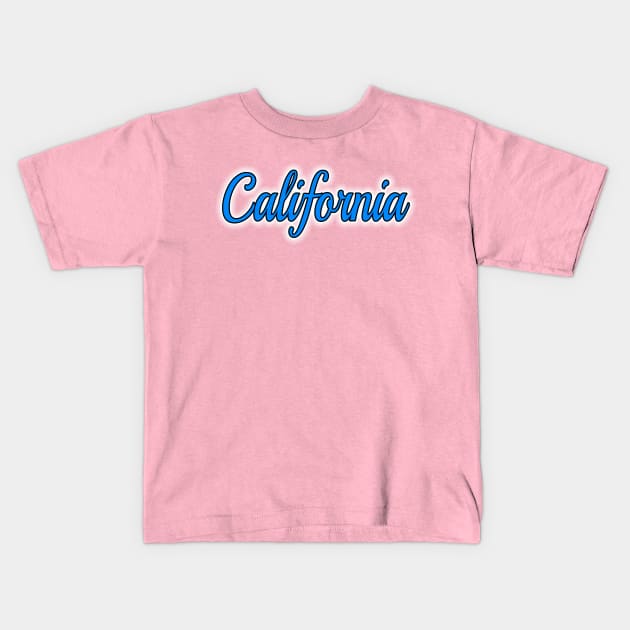 California 2 by Basement Mastermind T-Shirt Kids T-Shirt by BasementMaster